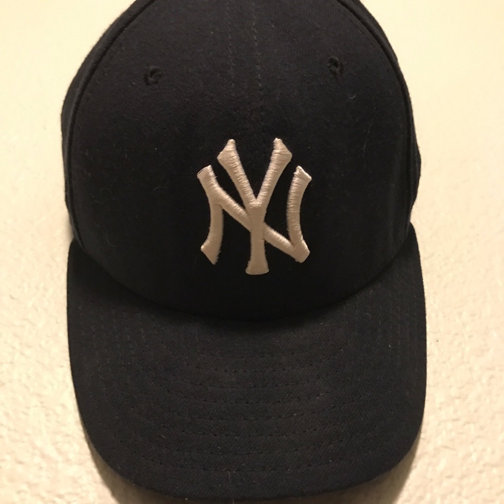 New York Yankees New Era Hat Navy Size 7 3/8